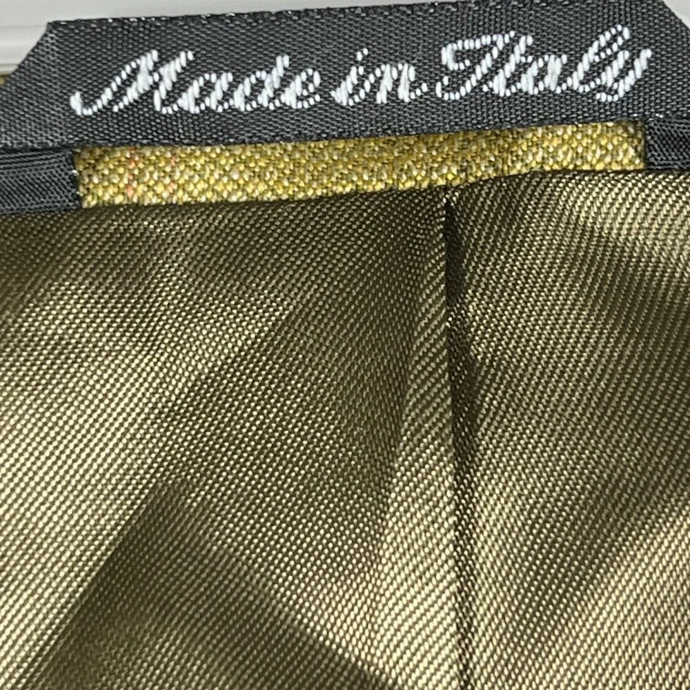 PRINCIPE Made In Italy 100%‎ Virgin Wool Plaid Men 42R Blazer Jacket Sport Coat